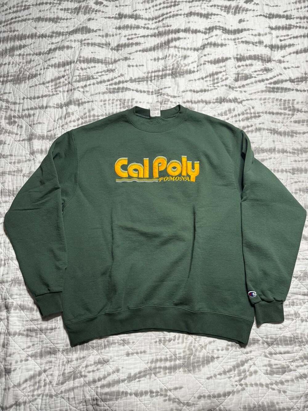 Champion Cal Poly Pomona Green Crewneck Sweatshirt XL